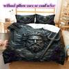 Metal reliefs Pattern Bedding Quilt Set Quilt Cover Pillowcase Home Decoration Birthday Gift (1 * duvet cover + 2 * pillowcase, without core)