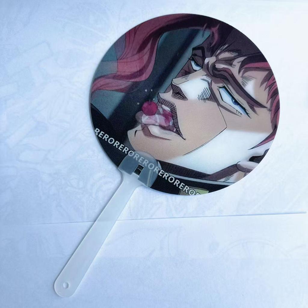 JoJo's Bizarre Adventure Kakyoin Cherry-Eating Fan - Portable Merchandise