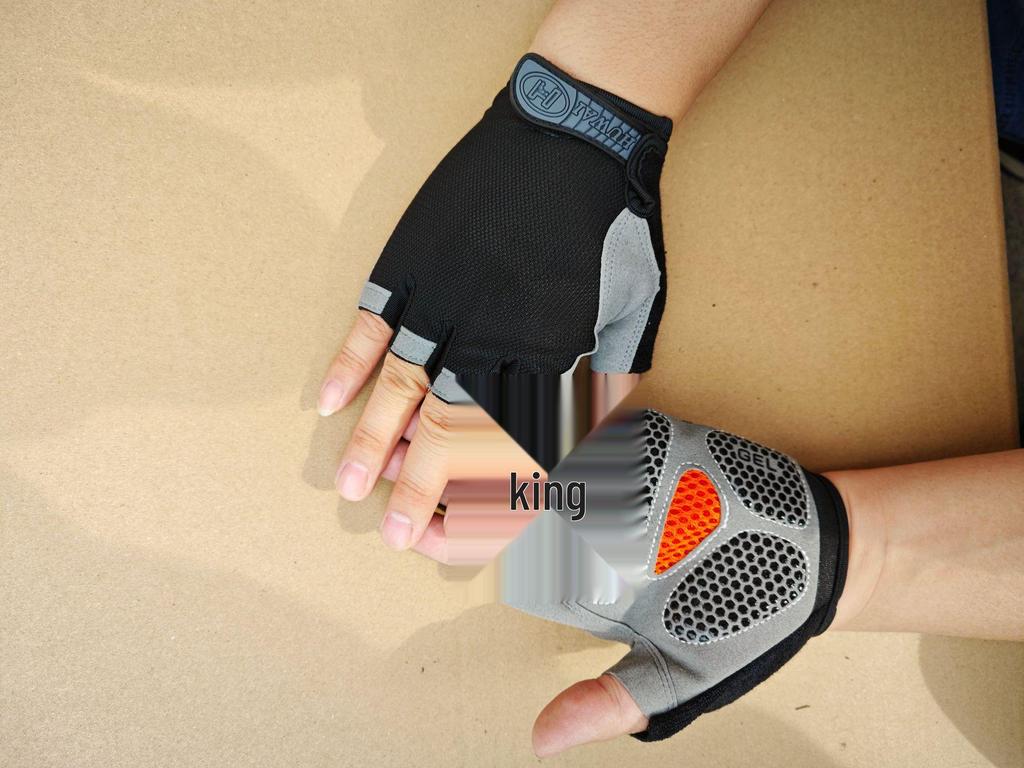Unisex Half-Finger Gloves: Shock-Absorbing, Anti-Slip, Breathable for Cycling, Climbing, Fitness & Outdoor Sports
