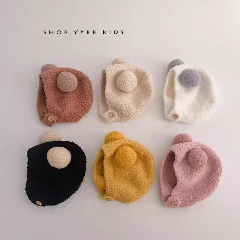 Autumn & Winter Knitted Fleece Baby Hat with Ear Protection for Boys & Girls