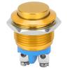Metal Push Button Switch Waterproof Stainless Steel Self Reset Normally Open 16mm 220V(Yellow )