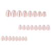 French Nude Pink Gradient Plated Short Round Manicure Nails - Versatile & Luxurious for Everyday Wear