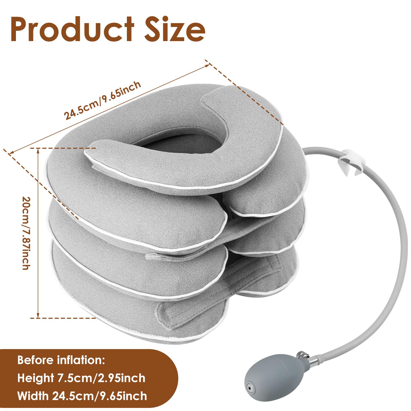 Neck Stretcher Relief Chronic Neck Shoulder Alignment Pain Neck Protection Inflatable Neck Stretcher Collar for Driving Office