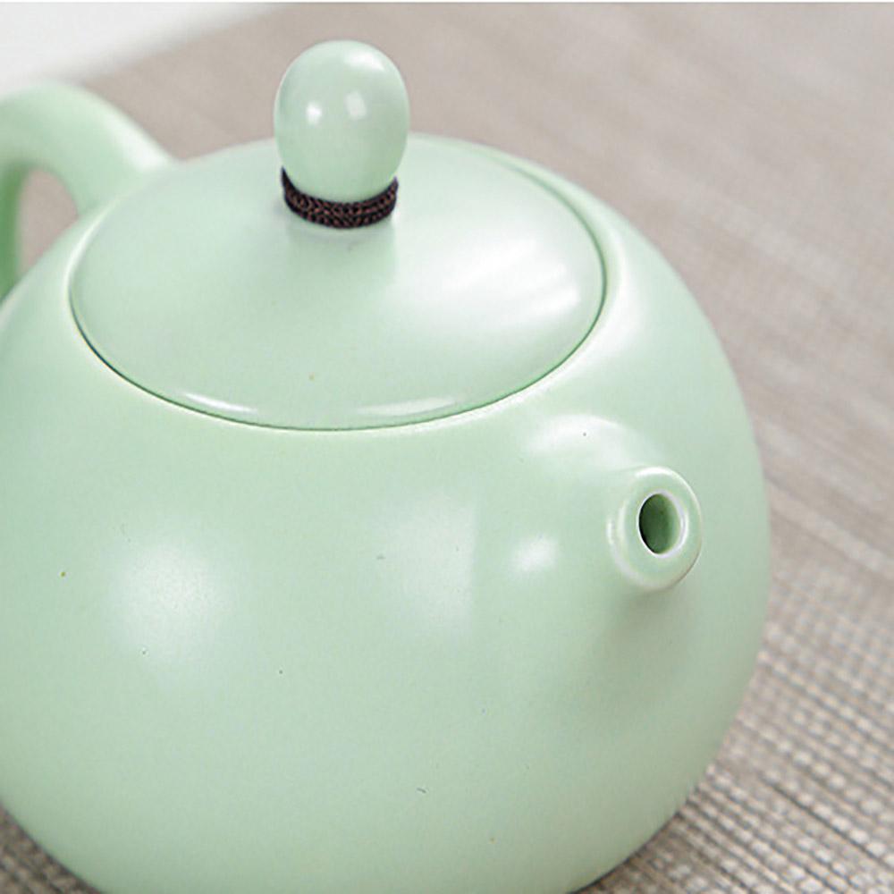Tea Sets Teapot Teacup Solid Color With Ceramics Heat-resistant Simple For Hot Water Tea Gift Travel Drinking Utensils