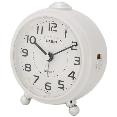 Alarm Clock Table Clock White Analog Small Snooze Light TQ-149-7JF