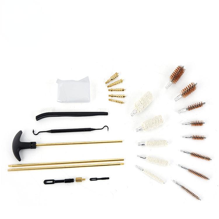 Набір бавовняних щіток для чищення вогнепальної зброї з мідного дроту