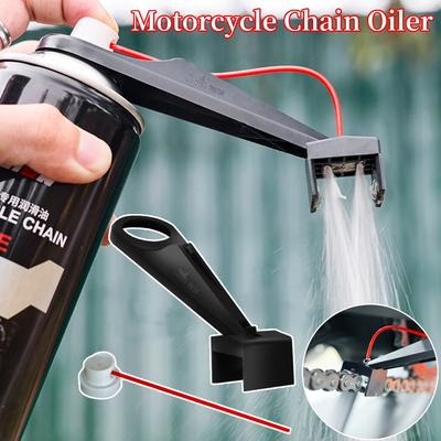 1/2 Stück Motorradkettenöler Spray Getriebe Schmierfrei Kettenspray Kettenschmierstoff Kettenschmierer Aufsatz Werkzeug für Motorradketten