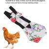 Pet Chicken Diapers,Chicken Goose Duck Loose Tight Belt Diapers Poop Pocket Diapers Peony Flower Pattern for Poultry Pet Used(L)