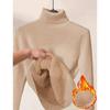 Thickened One-piece Fleece Clothes for Autumn Women, Mink Fleece Warm Top, High Neck Base Shirt for Women