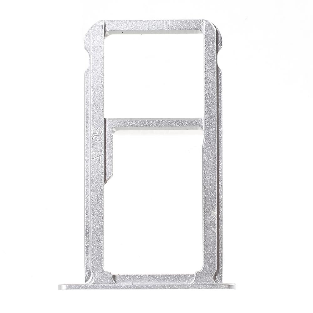 

OEM for Huawei Mate 9 SIM1+SIM2/MicroSD Card Tray Holder Slot Silver Color