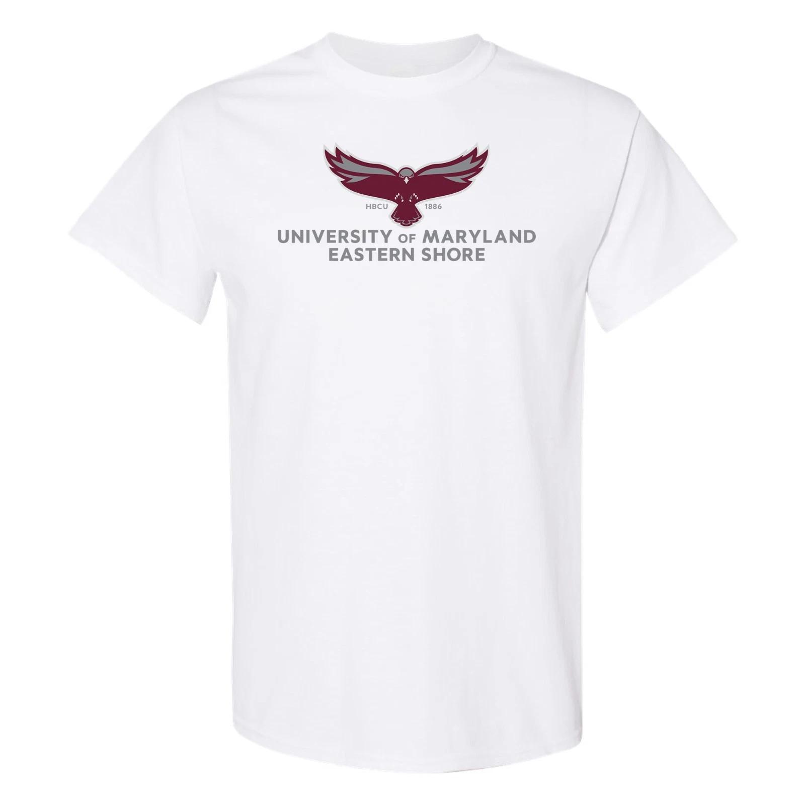 Maryland Eastern Shore Hawks Primary Logo T-Shirt - White M