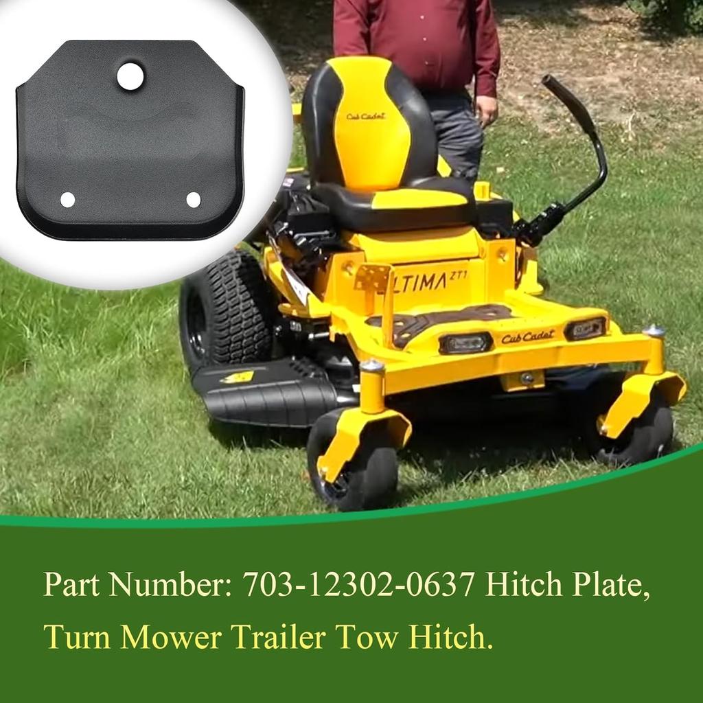 703-12302-0637 Hitch Plate, Towing Hitch Kit, Universal Heavy Duty Zero Turn Mower Trailer Hitch, Fit For Cub Cadet Ultima ZT1 42 46 50 54 & ZT2 Lawn