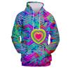 Fashion Print Loose Men's And Women's Long Sleeve Hooded Sweater
