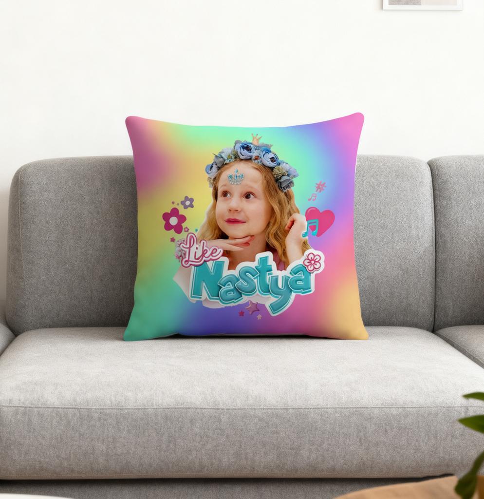 Like Nastya Printed Pillow Case Cushion Cover Decorative Soft Comfortable Pillowcase Home Sofa Chair Seat Decor Pillow Case Gift