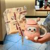 Charming Ceramic Cat Mug – Cute & High Appearance Value, Perfect Birthday Gift for Girls, Comes in a Gift Box