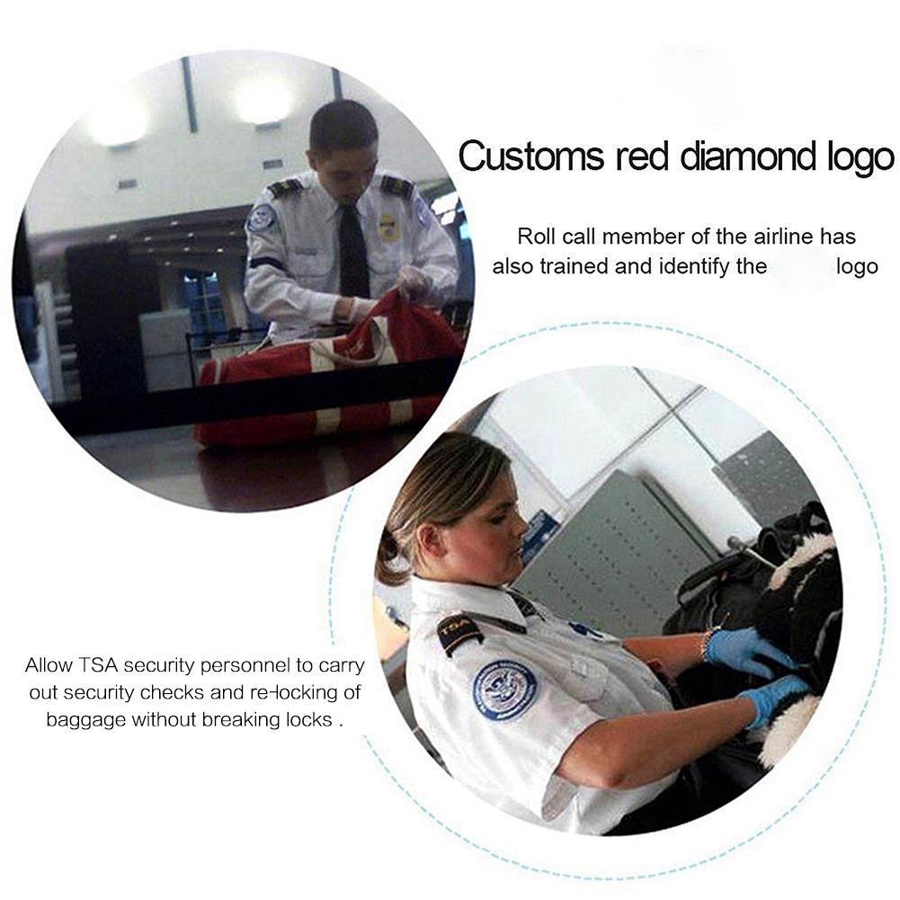 Ocelové lanové zámek s heslem, celní zámek na zavazadla(Černá)