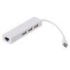 3 Port Micro HUB to RJ45 USB 2 Network Ethernet Adapter for Android
