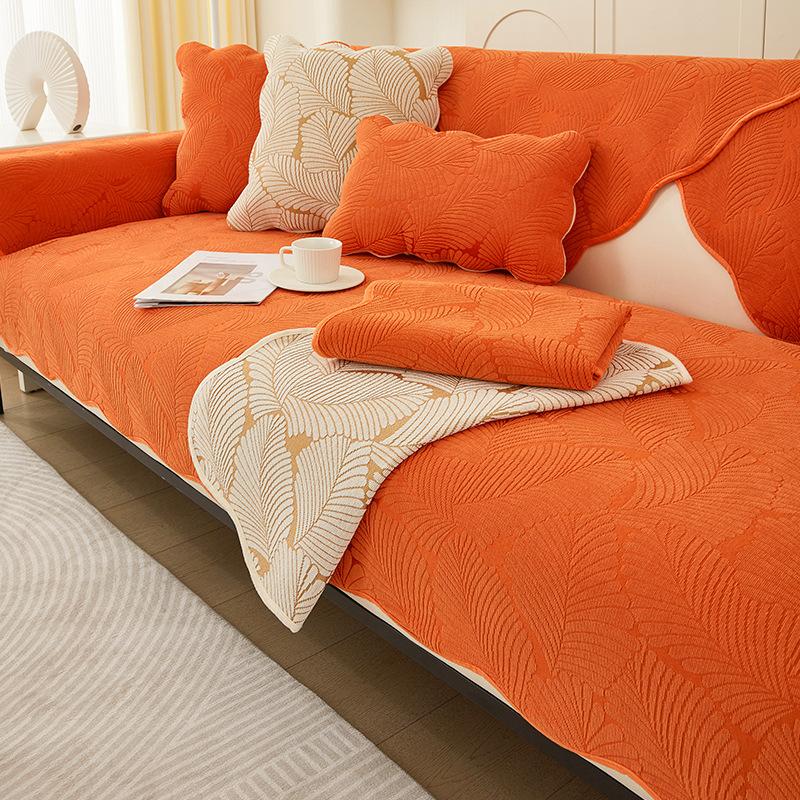 All-Inclusive Polštář na pohovku Čtyři roční období Univerzální Protiskluzový Žinylkový Jednoduchý Moderní Potah na pohovku do obývacího pokoje Krycí látka Zesílený
