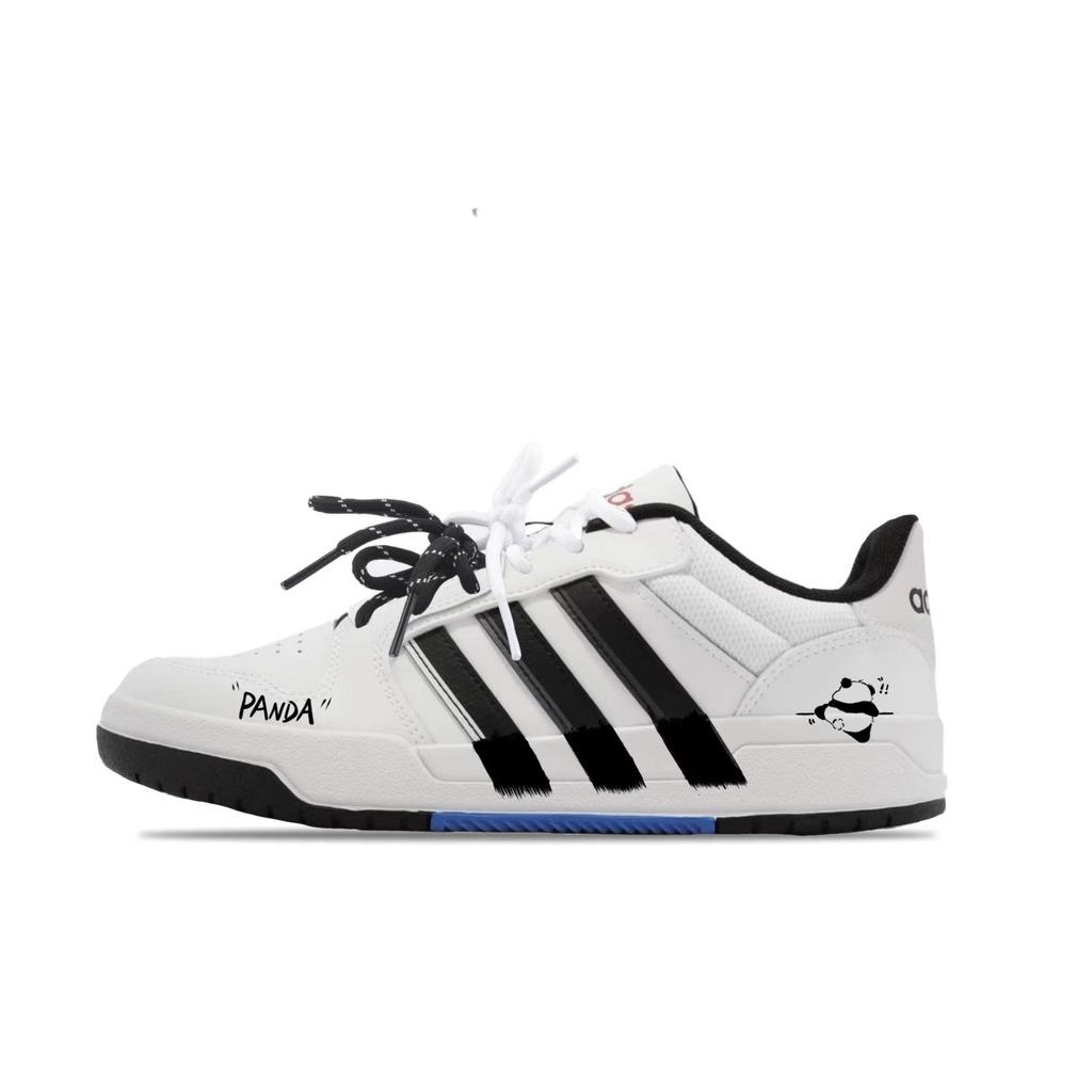 Adidas Slip Resistant Low top Skateboard Shoes Unisex Black White Blue GW5499(team2129-)