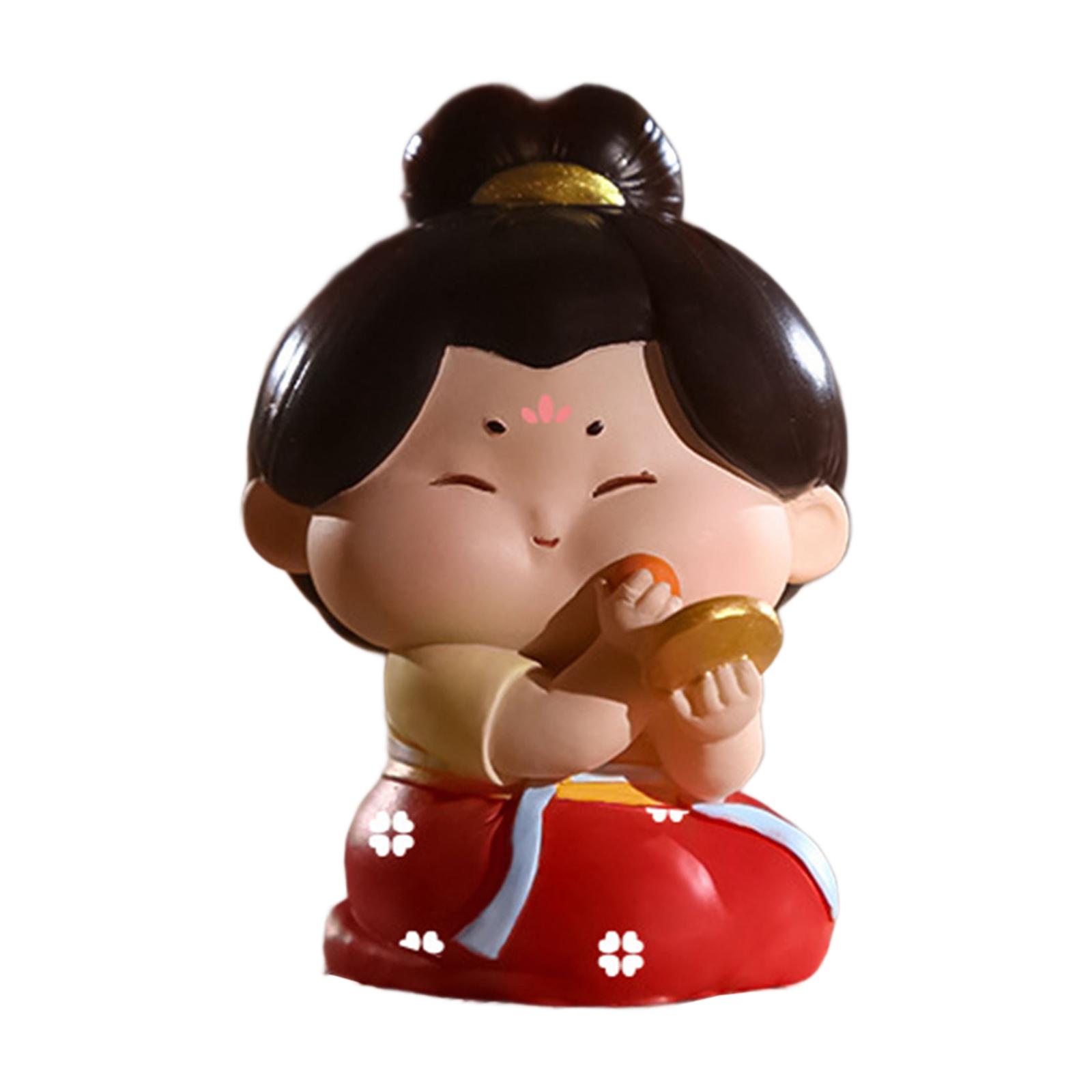 

Милая статуэтка девушки, украшение для дома, коллекция украшений, маленькая фигурка, статуэтка из смолы для офиса, книжной полки, новоселья, праздничного автомобиля