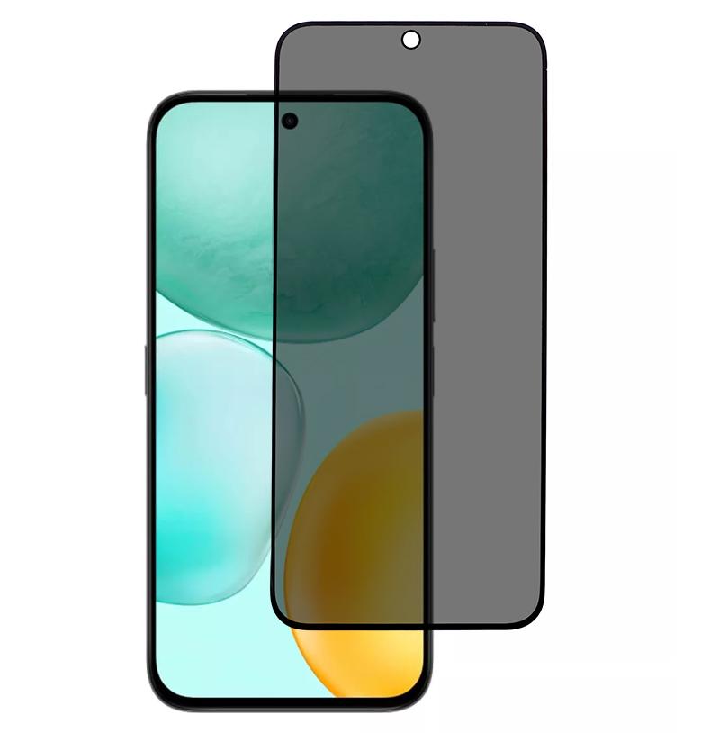 

For Honor X6c 4G Anti-Peep Tempered Glass Full Covering Silk Printing Screen Protector A