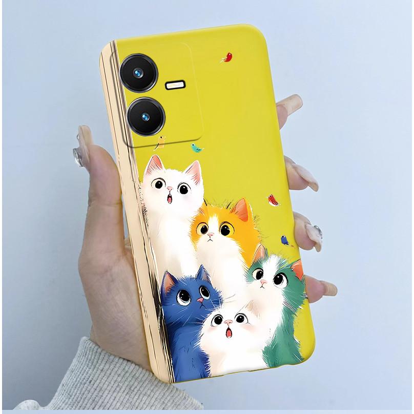 Case For Vivo Y22 Y22s Y35 Cute Astronaut Panda Soft TPU Silicone Phone Cover For vivoY22s Y 22s V2206 V2207 Y 35 V2205 Coque