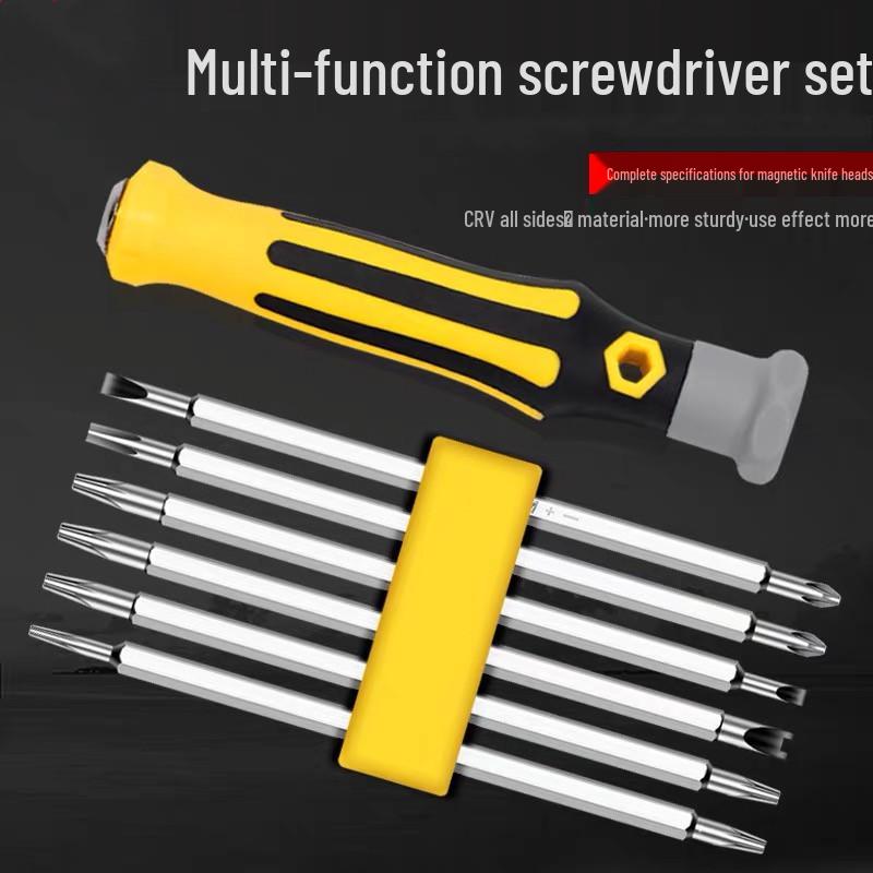 12-in-1 Magnetic Screwdriver Set with Special Shape Bits for Multifunctional Disassembly