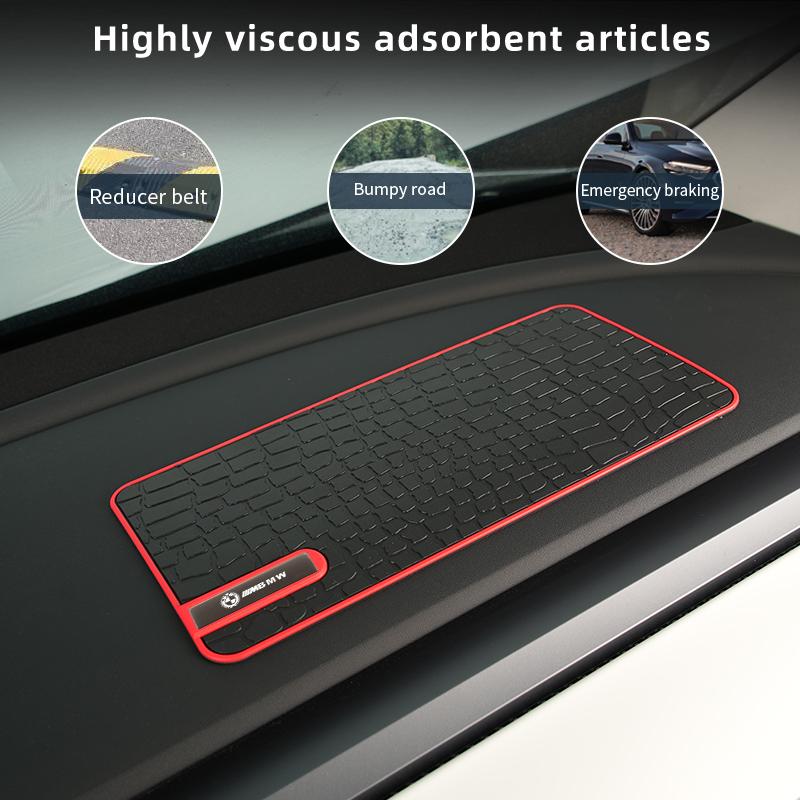 2025 Hot Car Logo Non-Slip Pad PVC Dashboard Phone Anti-Slip Mat Storage Pad For BMW X1 X2 X3 X4 X5 X6 X7 G20 G30 6GT E60 F10 E3