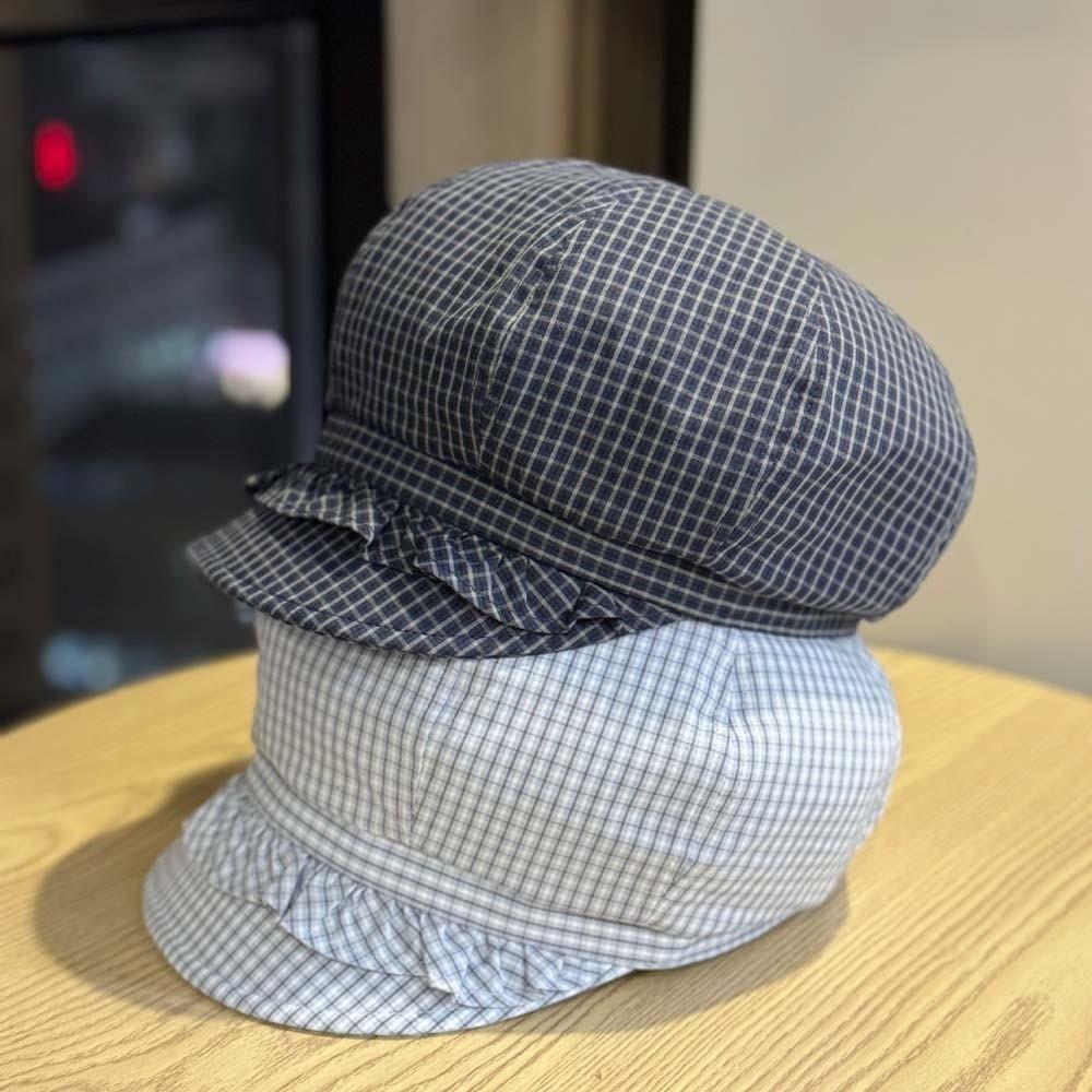 Big Head Circumference Ruffle Octagonal Hat Korean Style Women Artist Hat Spring Painter Cap  Girls