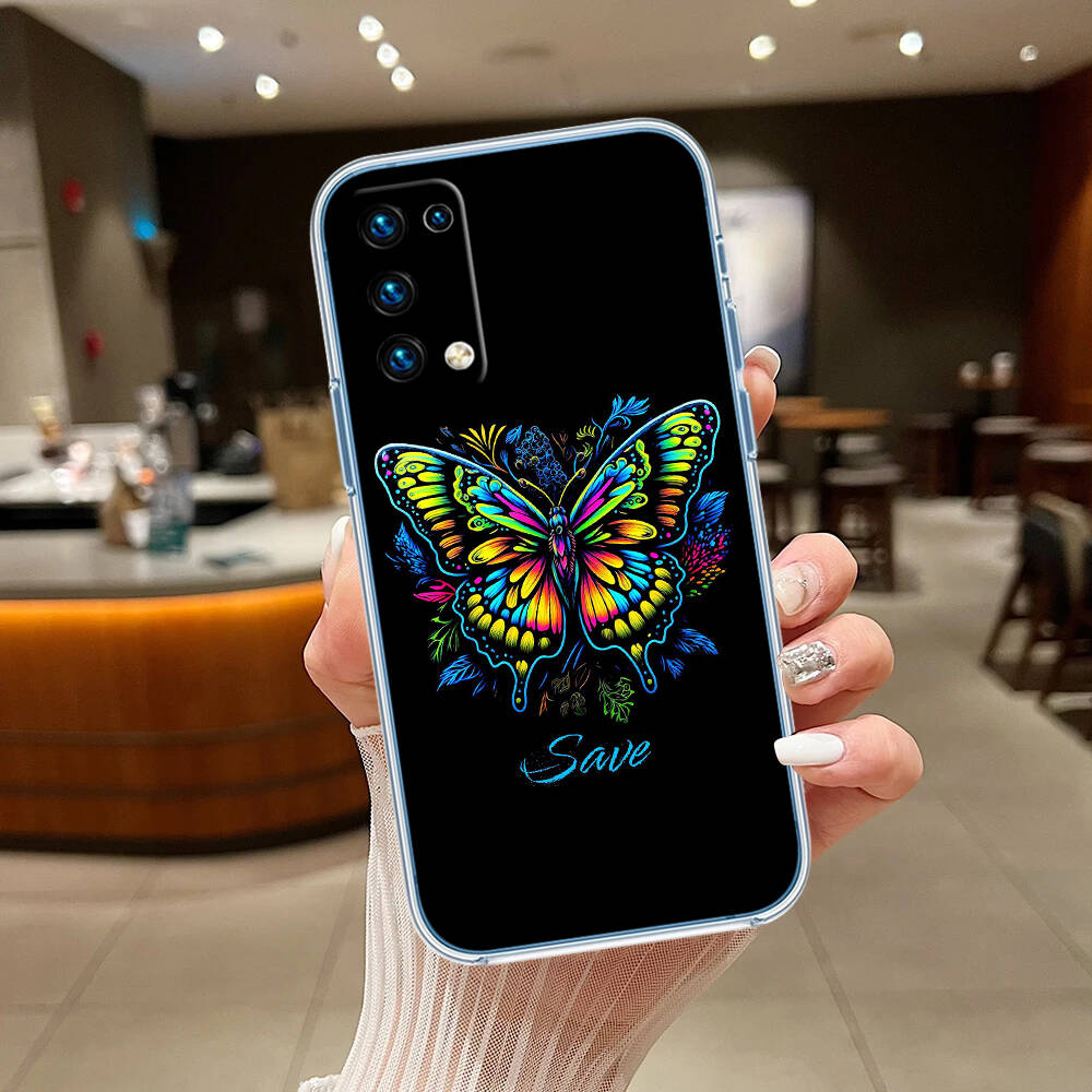 Colorful Butterfly Phone Case for Motorola Edge 20 30 S30 40 50 Fusion Lite Plus Pro Neo Ultra One Hyper Power Action Zoom Macro Vision