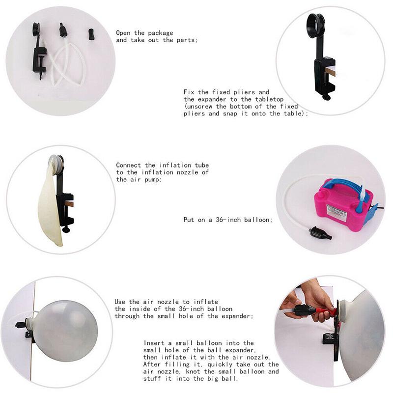 Balloon Expander Wedding Decoration Balloon Stuffing Tools Latex Ball Filling Tool Inflator Accessories Festive Party Supplies