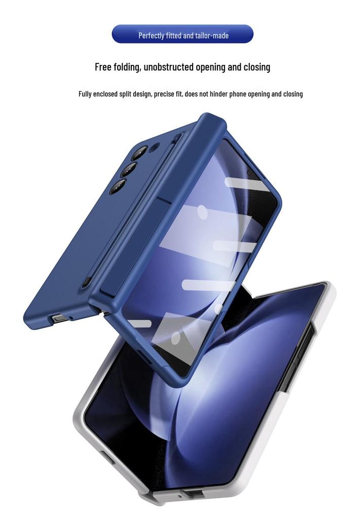 Samsung Z Fold8 Ultra Telefoonhoesje met Pennenhouder & Schermbeschermer voor Fold7/6, Stylus Stand.