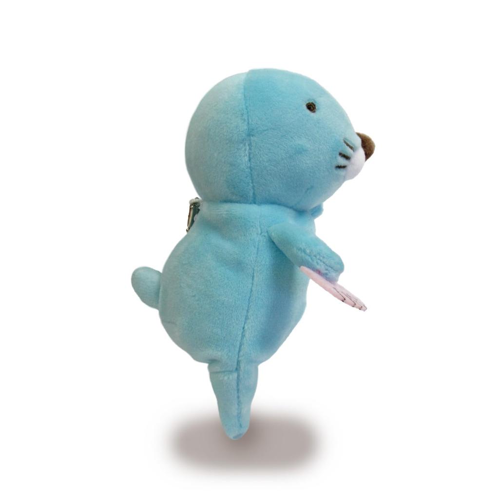 Morisaka Global Mochibonobono mini 6 x 6 x 13cm ljusblå gosedjursmaskot med kulkedja Mochi-serien MOBO-0120