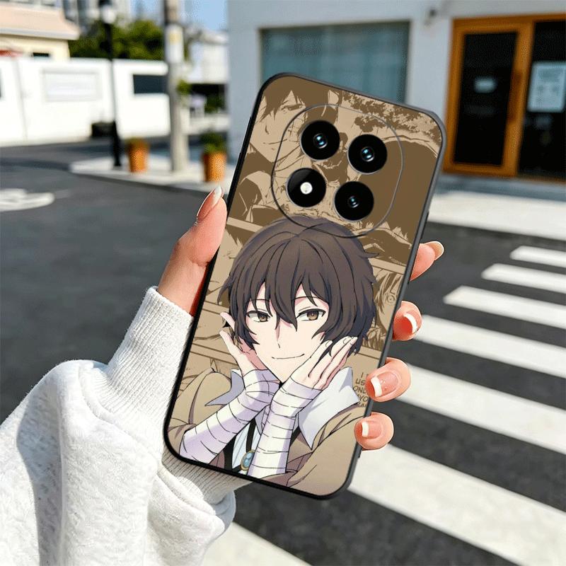 Bungo Stray Dogs Dazai Soft Phone Case for Xiaomi Redmi Note 12 13 14 15 Pro Plus 11 12S 11S 11T 10 4G Black Cover Back Shell