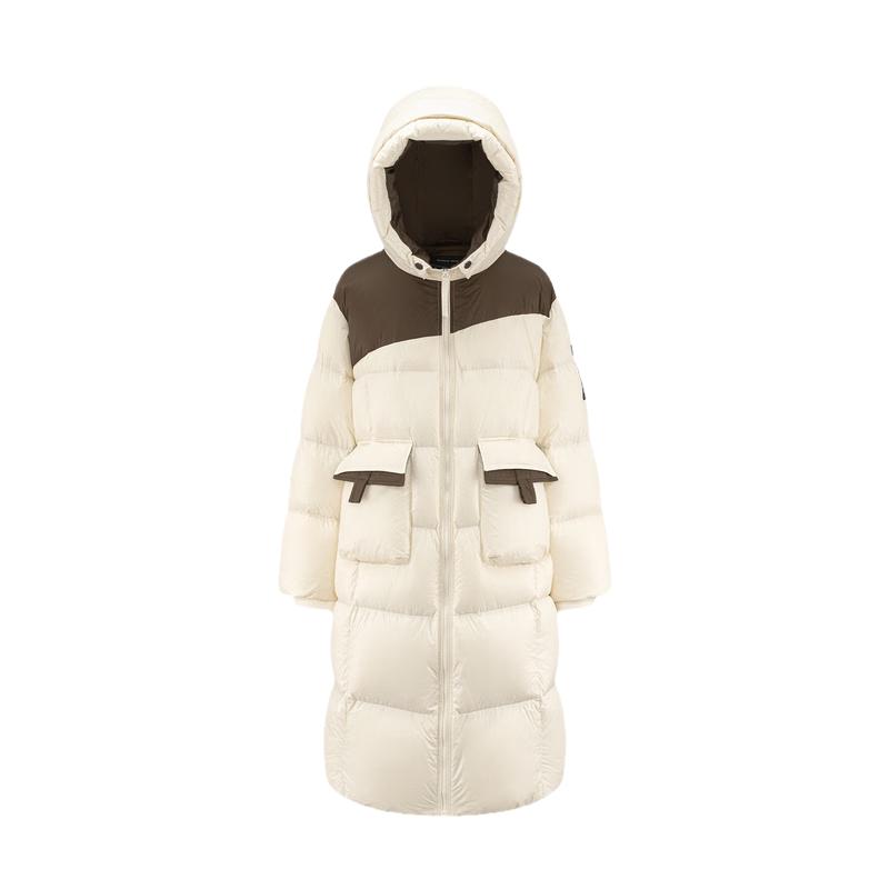 ERALLI Lightweight Casual Long Duck Down Puffer Coat