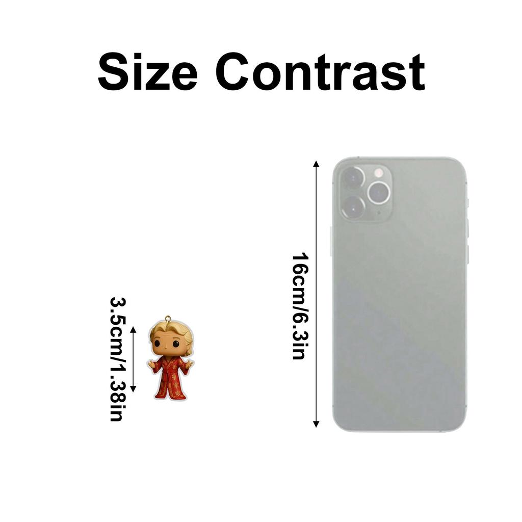 2D Flat Acrylic Material 2025 Advent Festival Blind 24 Day Countdown Calendar Christmas Tree Decoration Acrylic Pendant