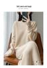2025 Winter One-Shoulder Wool Sweater: Women's Loose Hollow Crochet Top & Gentle Style Two-Piece Set