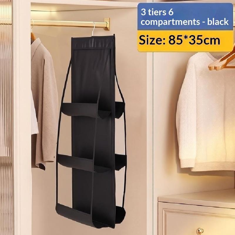 Hanging Handbag Organizer Clear Pockets Large Capacity Light Weight for Entryway Bedroom Closet Storage Use