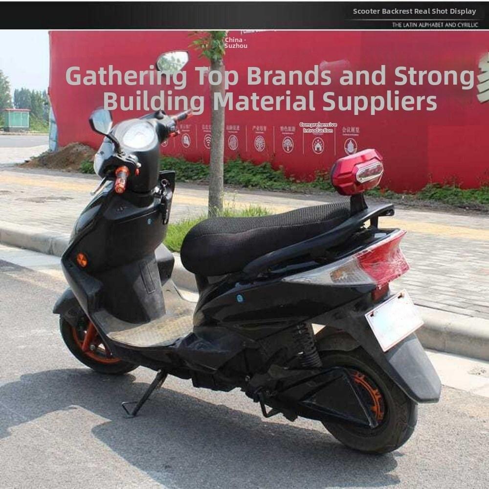 Durable Motorbike Backrest Stainless Steel Back Rest Pad Modified Cushion Chair Accessories