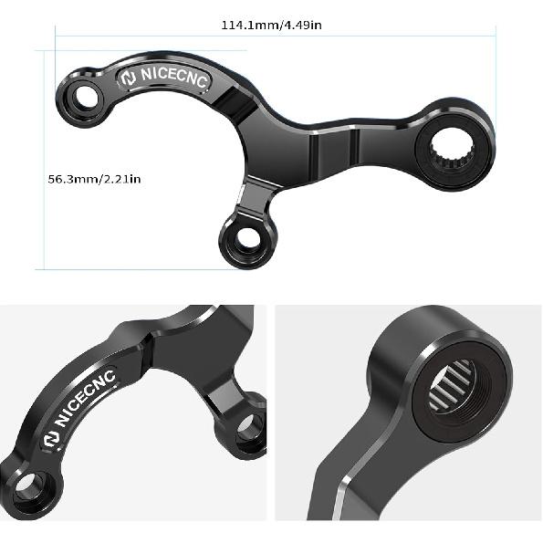 NICECNC Black Shift Stabilizer Gear Shift Support Compatible with Yamaha Tenere 700/XTZ700 2019-2024,Tenere 700 Rally Edition 2020-2024,Tenere 700