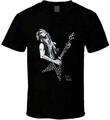 Randy Rhoads Gitaar T-shirt Grafisch T-shirt Heren Shirt Zwart