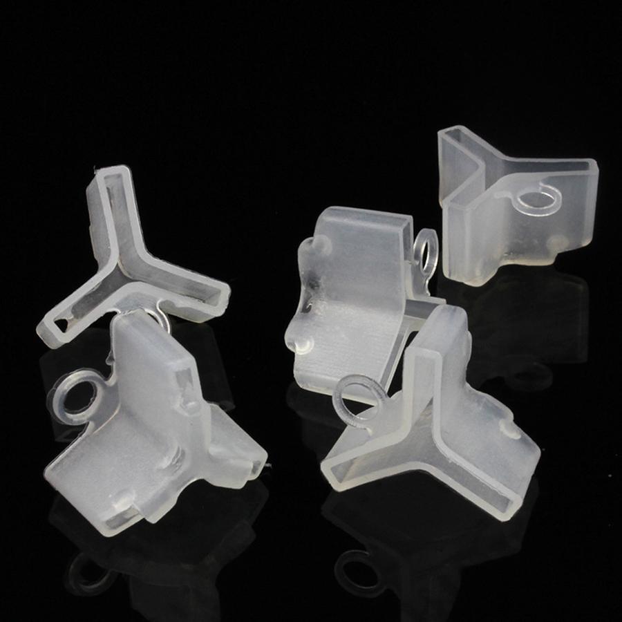 50pcs White Green Treble Hook Protector Covers Set with Slots Sleeves for Tangle-Free Safe Fishing Tackle Storage Organizer 1-5# 260319