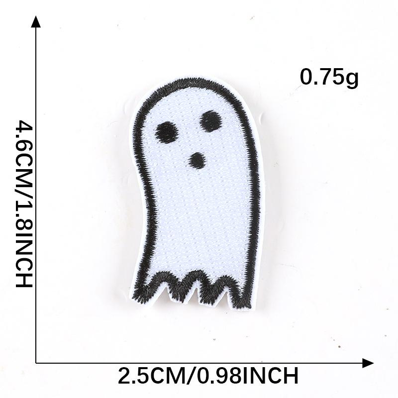 Totenkopf Geist Stickerei Aufkleber Patch: Bekleidungs- & Schuhzubehör