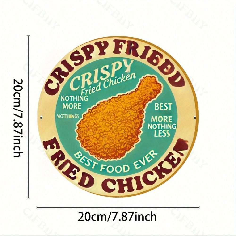 Tinplate Art Painting 20x20cm Home Decor Metal Wall Art