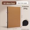 Acrylic DIY Photo Album: Handmade Memory Journal with Creative Graffiti and Loose-Leaf Design