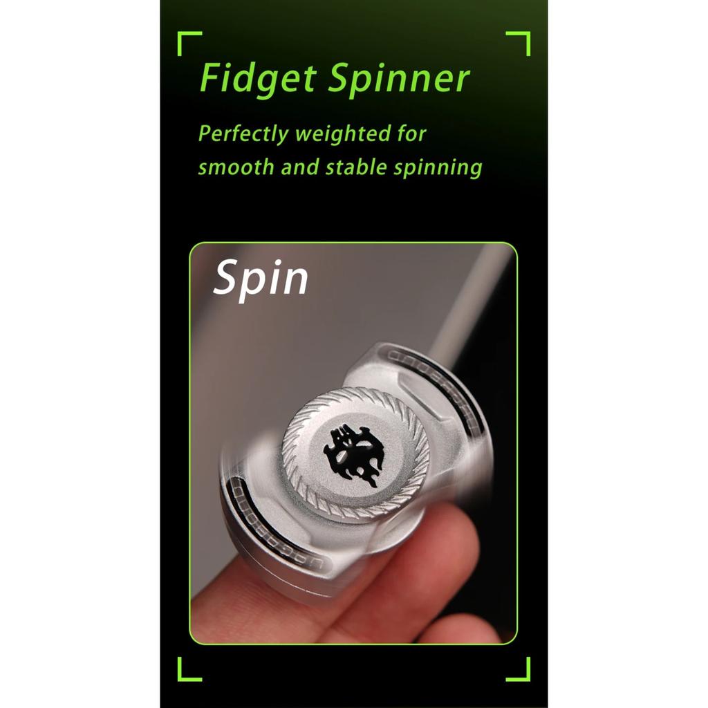 3-in-1 ADHD Focus Tool: Magnetic Fidget Spinner & Push Bubble Toy. Relieve Anxiety & Stress for Kids & Gadget EDC Toy Fidget Toy