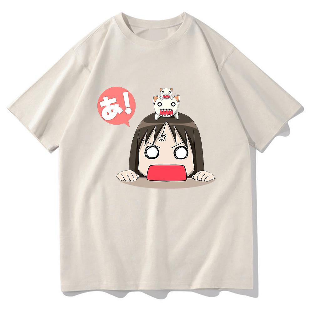 Anime Azumanga Daioh T Shirt Women Kawaii Chibi Osaka and Chiyo Chan's Dad T-Shirts Men Tees Summer Cotton Oversize Tops