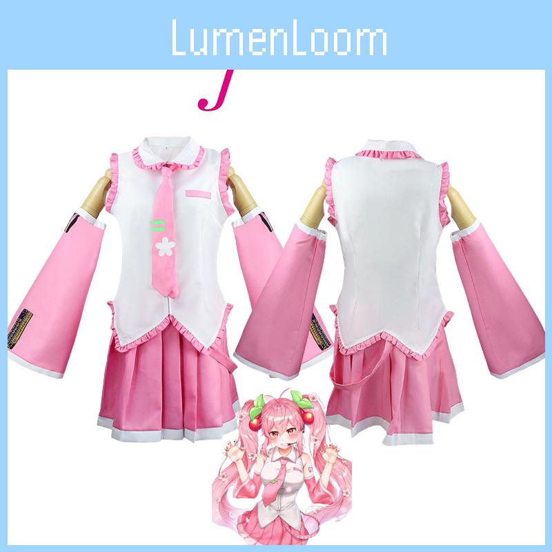 Høykvalitets Hatsune Miku Cosplay-kostyme for Comic Con og Halloween