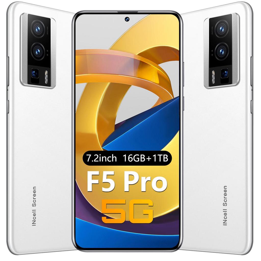 F5 Pro Mobile Phone: 16GB RAM, 1TB Storage, 4G, Center Hole Display, Supports Dropshipping