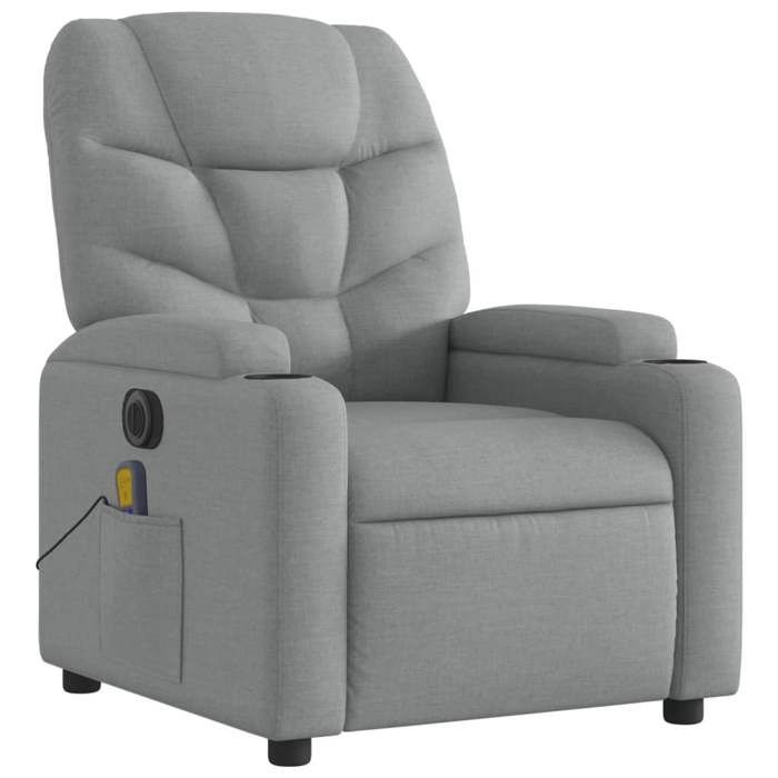 VidaXL Electric Reclining Massage Armchair, Relaxation Chair with Adjustable Backrest and Footrest, Seat of 3204584
